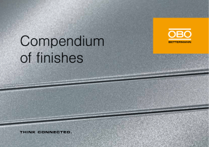 Compendium of finishes - OBO
