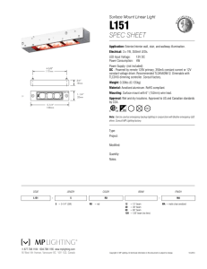 spec sheet - MP Lighting