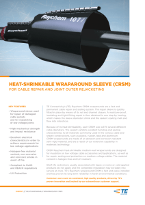 heat-shrinkable wraparound sleeve (crsm)