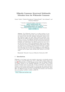 DBpedia Commons: Structured Multimedia Metadata from