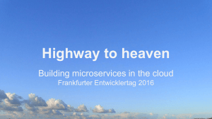 Building microservices in the cloud