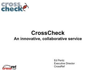CrossCheck Update PDF