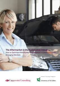 The Aftermarket in the Automotive Industry