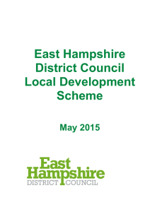 Local Development Scheme - East Hampshire District Council