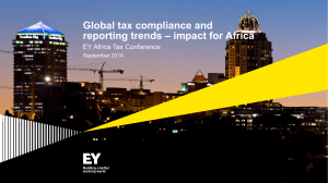 Africa Tax Conference - Global Tax Compliance and reporting trends