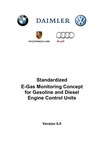 Standardized E-Gas Monitoring Concept for Gasoline and