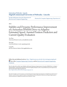Stability and Dynamic Performance Improvement of a Sensorless