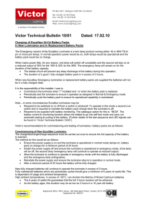 Victor Technical Bulletin 10/01 Dated: 17.02.10