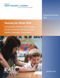 Teaching the Whole Child Instructional Practices That Support