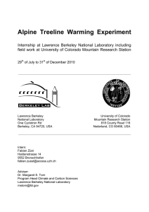 Alpine Treeline Warming Experiment