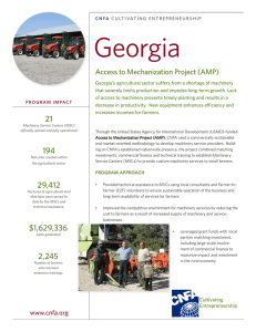 CNFA Georgia Access to Mechanization Project Fact Sheet