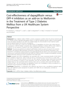 Cost-effectiveness of dapagliflozin versus DPP-4