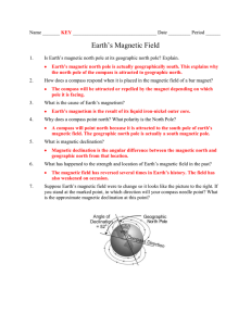 Earth`s Magnetic Field KEY