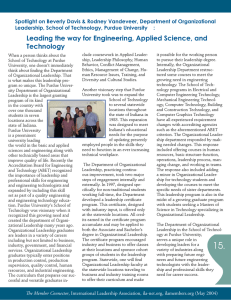 Leading the way for Engineering, Applied Science, and Technology