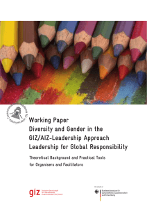 Working Paper Diversity and Gender in the GIZ/AIZ