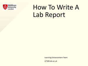 How To Write A Lab Report - UniHub