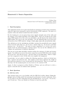 Homework 3: Source Separation - Music and Audio Computing Lab