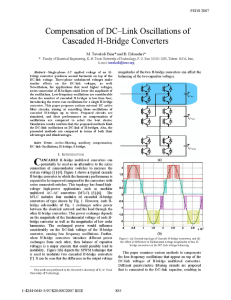 Compensation of DC-Link Oscillations of Cascaded H