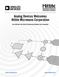 Analog Devices Welcomes Hittite Microwave Corporation - Digi-Key