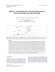 Refinery: Visual Exploration of Large, Heterogeneous Networks