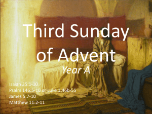 Year A - Revised Common Lectionary