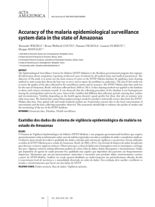 Accuracy of the malaria epidemiological surveillance system data in