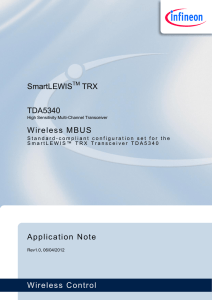 Wireless Control SmartLEWIS TRX Application Note