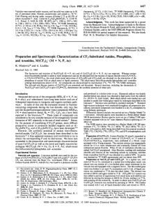 Preparation and spectroscopic characterization of trifluoromethyl