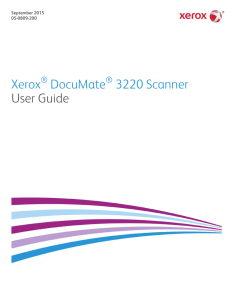 Xerox DocuMate 3220 Scanner User Guide