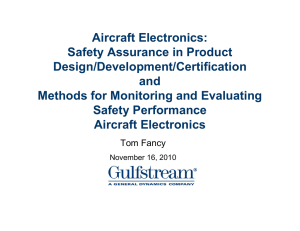 Aircraft Electronics: Safety Assurance in Product Design
