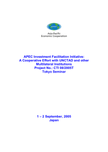 APEC Investment Facilitation Initiative