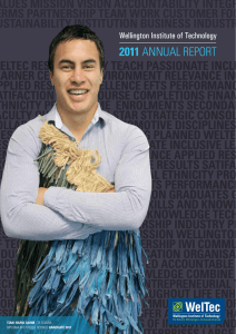2011 Annual Report  - Wellington Institute of Technology