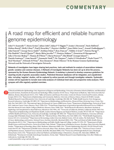 A road map for efficient and reliable human genome epidemiology