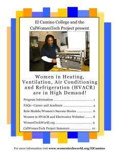 Women in Heating, Ventilation, Air Conditioning and Refrigeration