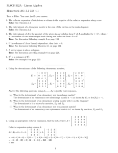 MACS-332A - Linear Algebra Homework #6: 3.1