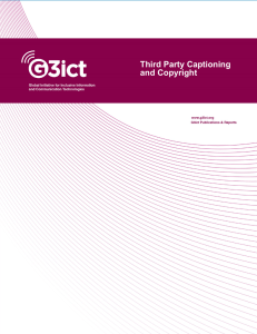 Third Party Captioning and Copyright