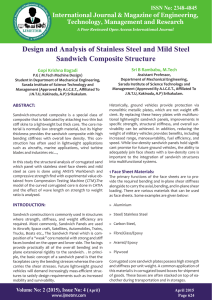 Design and Analysis of Stainless Steel and Mild Steel