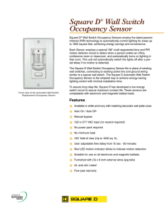 Square D® Wall Switch Occupancy Sensor