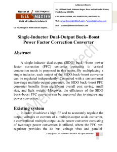 Single-Inductor Dual-Output Buck–Boost Power Factor Correction