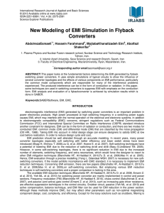 New Modeling of EMI Simulation in Flyback Converters
