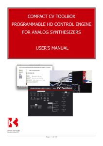 COMPACT CV TOOLBOX PROGRAMMABLE HD CONTROL