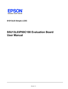 S5U13L03P00C100 Evaluation Board User Manual - VDC