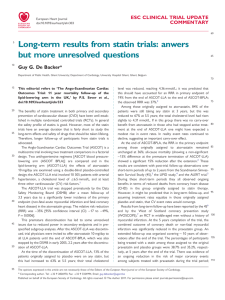 Long-term results from statin trials: anwers but