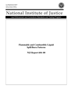 Flammable and Combustible Liquid Spill/Burn Patterns (NIJ Report
