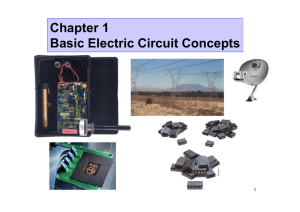 Chapter 1 Basic Electric Circuit Concepts