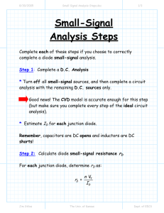 Small-Signal Analysis Steps