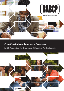 Core Curriculum Reference Document