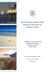 Environmental quality criteria reference document for Cockburn Sound