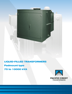 liquid-filled Transformers Padmount type 75 to 10000
