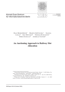 An Auctioning Approach to Railway Slot Allocation